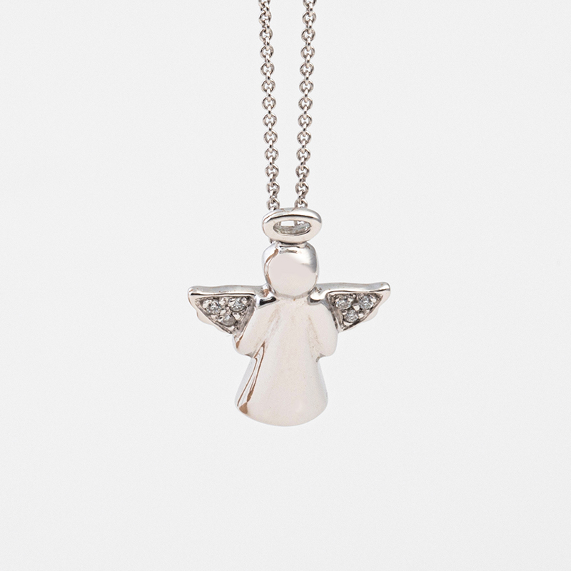 Ciondolo Angelo Custode In Argento 925 - Elegante E Significativo